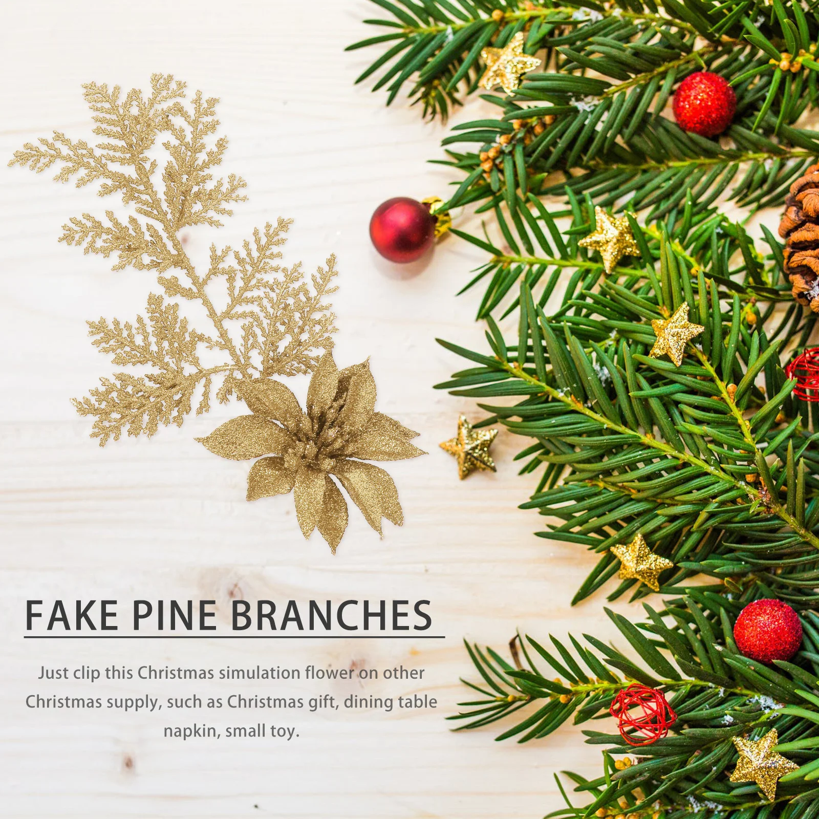 6Pcs Christmas Artificial Flowers Glitter Fake Blooms for Tree Shelf Stair Handrail Xmas Decoration Pendant Glitter Fake Flower
6Pcs Christmas Artificial Flowers Glitter Fake Blooms for Tree Shelf Stair Handrail Xmas Decoration Pendant Glitter Fake Flower