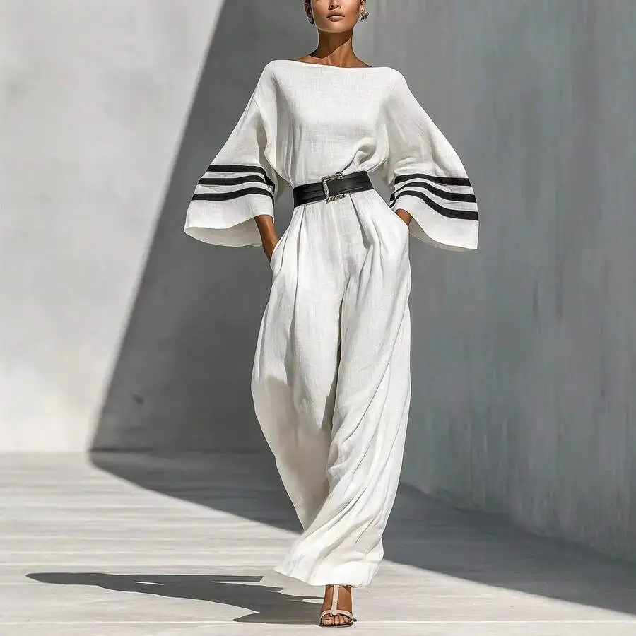Women Loose Linen Blend Wide Leg Jumpsuit Summer Casual Minimalist Vacation Outfit
Women Loose Linen Blend Wide Leg Jumpsuit Summer Casual Minimalist Vacation Outfit