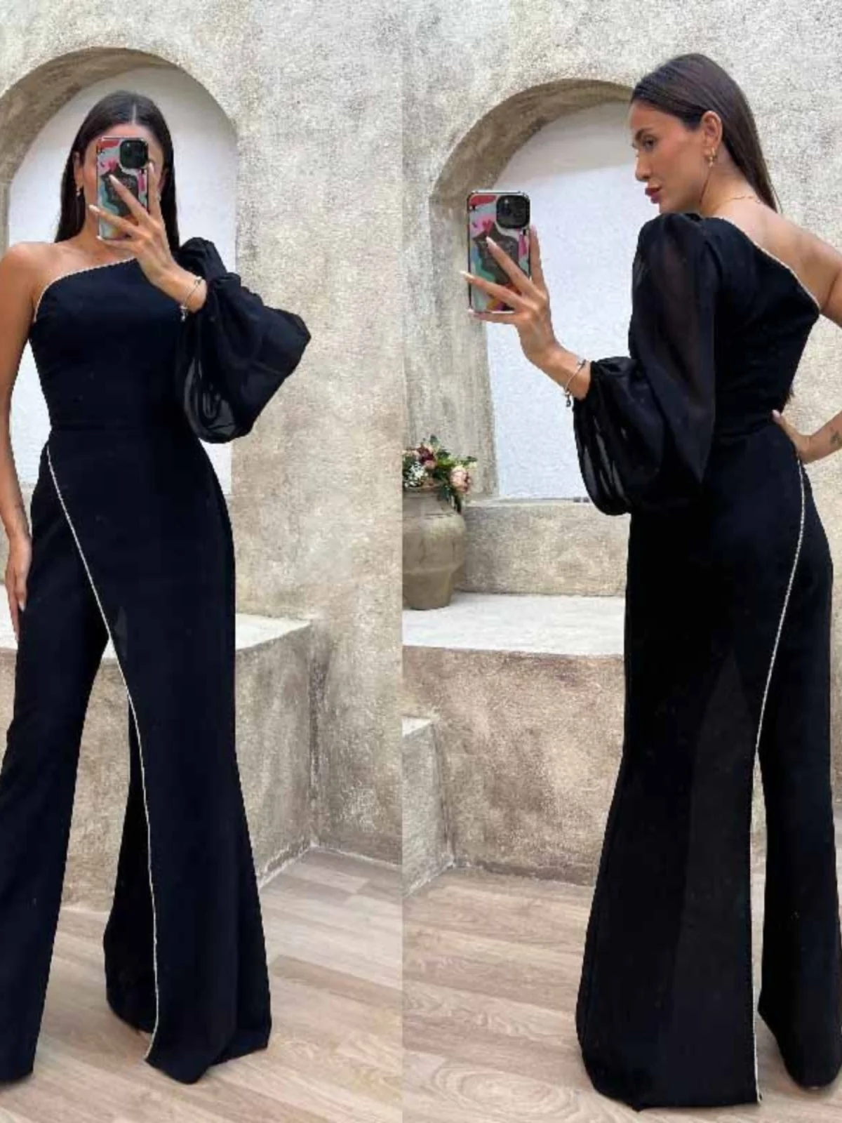 Сексуальный женский комбинезон с высокой талией, длинные брюки с коллажем, привлекательная молния, хлопчатобумажная ткань, женский универсальный костюм, осенняя коллекция
Сексуальный женский комбинезон с высокой талией, длинные брюки с коллажем, привлекательная молния, хлопчатобумажная ткань, женский универсальный костюм, осенняя коллекция