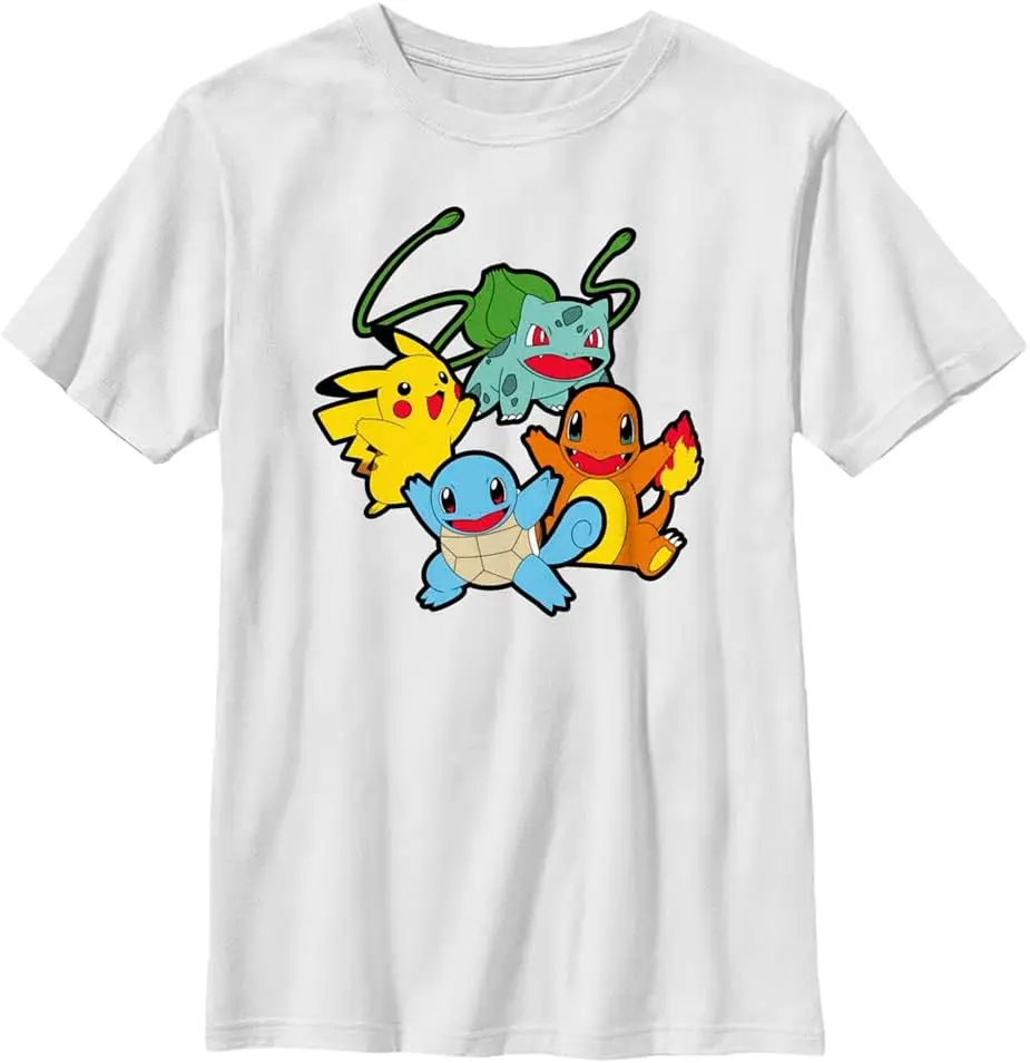 MINISO X Pokemon Kids Классическая групповая футболка с короткими рукавами для мальчиков
MINISO X Pokemon Kids Классическая групповая футболка с короткими рукавами для мальчиков