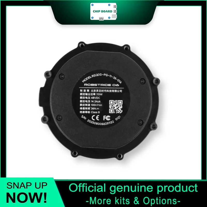 Привод RobStride 06 QDD, 36 Нм, редукторный двигатель 9:1, драйвер, энкодеры, CAN-модуль
Привод RobStride 06 QDD, 36 Нм, редукторный двигатель 9:1, драйвер, энкодеры, CAN-модуль