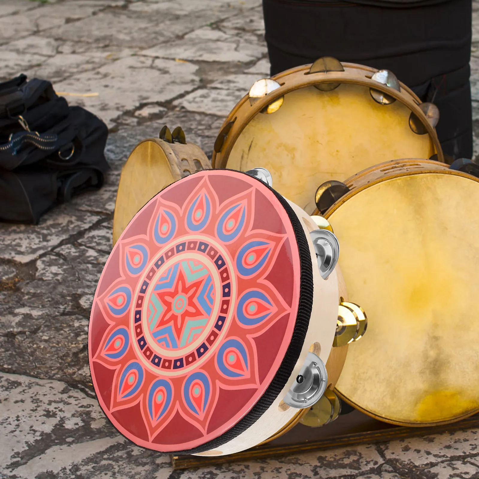 Handheld Tambourine Drum Sturdy Stainless Steel Wood Lightweight Professional Musical Instrument For Dance Performance Bohemian
Handheld Tambourine Drum Sturdy Stainless Steel Wood Lightweight Professional Musical Instrument For Dance Performance Bohemian