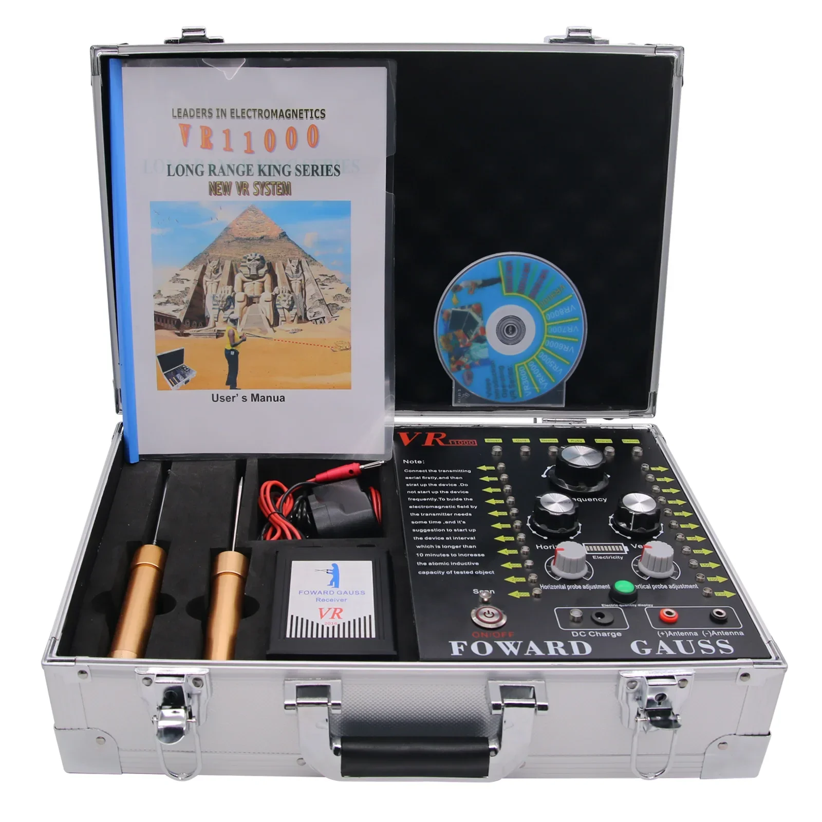!VR-11000 100-2500m Depth 5-230m Underground Gold Detector Long Range Gold Diamond Detector
!VR-11000 100-2500m Depth 5-230m Underground Gold Detector Long Range Gold Diamond Detector