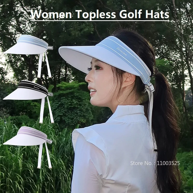 SG New Summer Sun Protection Visor Hat for Women Outdoor Golf Caps Wide Brim Anti-UV Sun Hat Empty Top Bowknot Headcover
SG New Summer Sun Protection Visor Hat for Women Outdoor Golf Caps Wide Brim Anti-UV Sun Hat Empty Top Bowknot Headcover