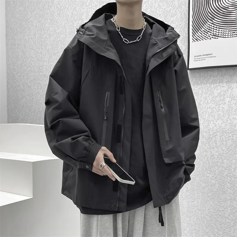 Vintage Men Jackets Hip Hop Style Japanese Fashion Hooded Harajuku Patchwork Windbreak Streetwear Lightweight Jackets B33
Vintage Men Jackets Hip Hop Style Japanese Fashion Hooded Harajuku Patchwork Windbreak Streetwear Lightweight Jackets B33