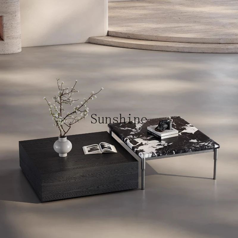 Italian minimalist stainless steel high-grade square coffee table modern living room household luxury stone coffee table
Italian minimalist stainless steel high-grade square coffee table modern living room household luxury stone coffee table
