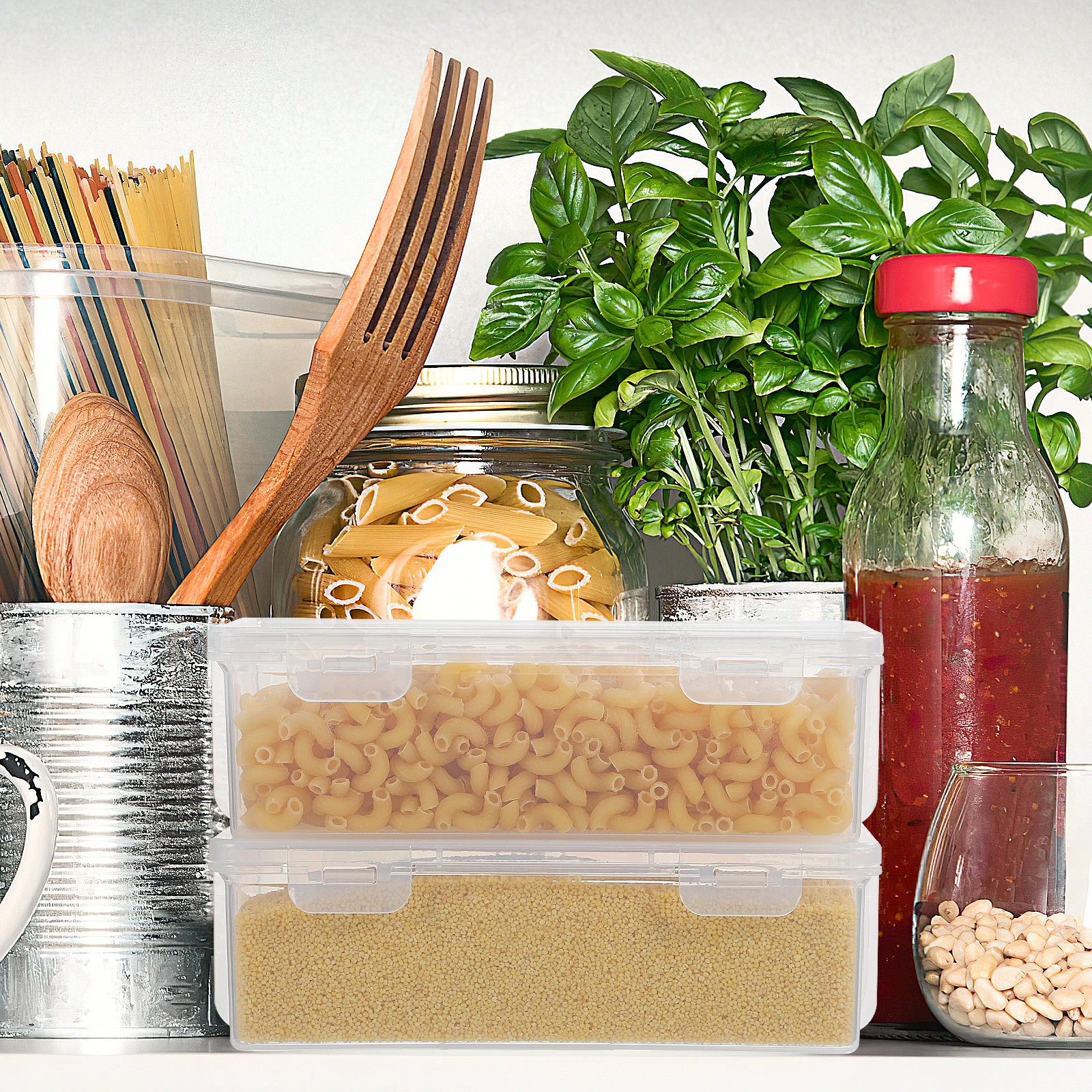 2pcs Seasoning Storage Containers Lightweight Fridge Organizer Airtight Food Boxes for Snacks Baby Meat Sauces Bread
2pcs Seasoning Storage Containers Lightweight Fridge Organizer Airtight Food Boxes for Snacks Baby Meat Sauces Bread