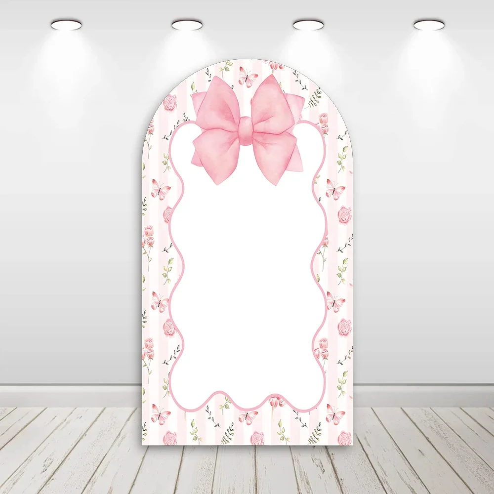 Mehofond Custom 2-Sided Pink Bow Floral Pattern Girls Birthday Party Baby Shower Covers Chiara Arch Background Decor Backdrop
Mehofond Custom 2-Sided Pink Bow Floral Pattern Girls Birthday Party Baby Shower Covers Chiara Arch Background Decor Backdrop
