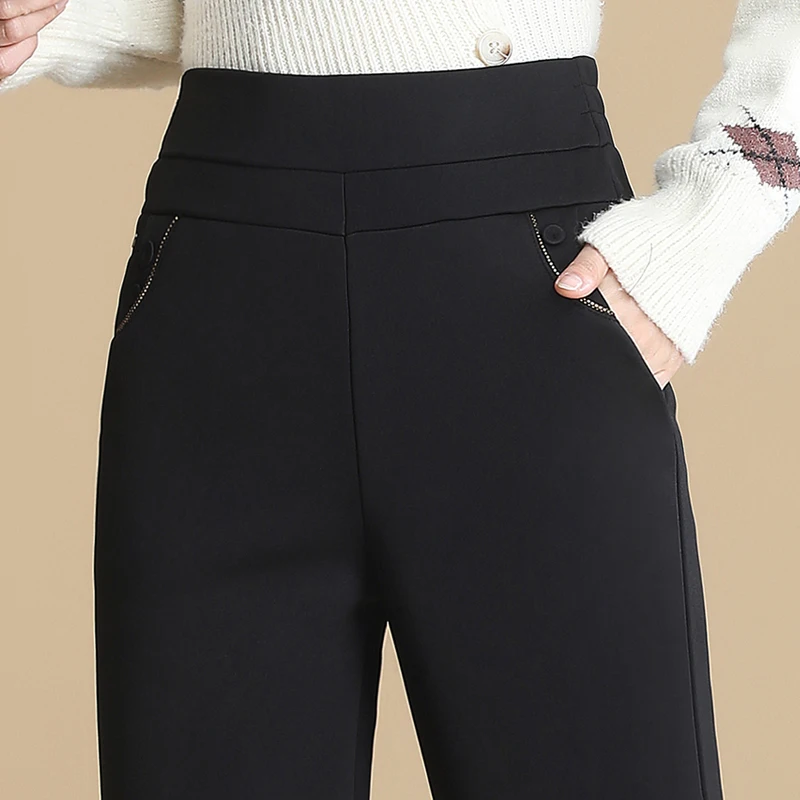 Large Middle-aged Women's Trousers Autumn Winter Loose Pants Plus Velvet Straight-leg Pants External Wear Warm Trousers 5XL
Large Middle-aged Women's Trousers Autumn Winter Loose Pants Plus Velvet Straight-leg Pants External Wear Warm Trousers 5XL
