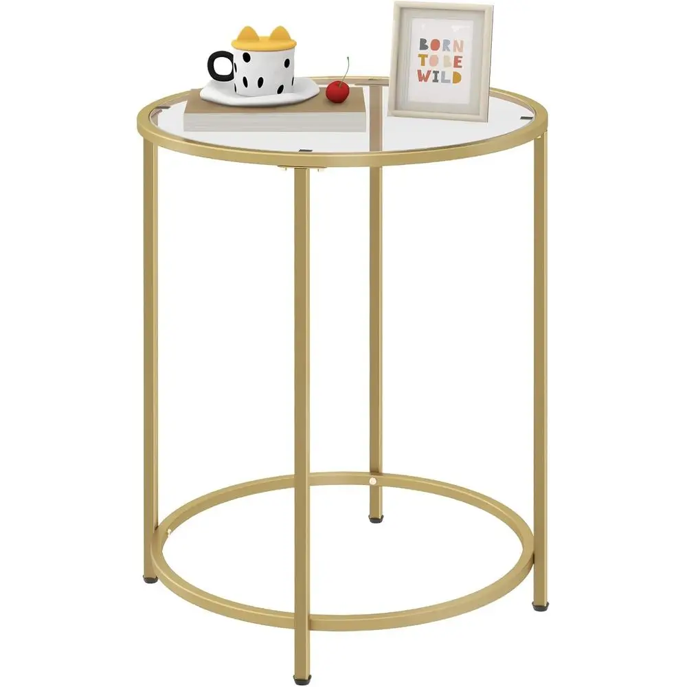 Modern Gold Metal and Glass Coffee Table, 25.59 x 19.69 for Living Spaces
Modern Gold Metal and Glass Coffee Table, 25.59 x 19.69 for Living Spaces