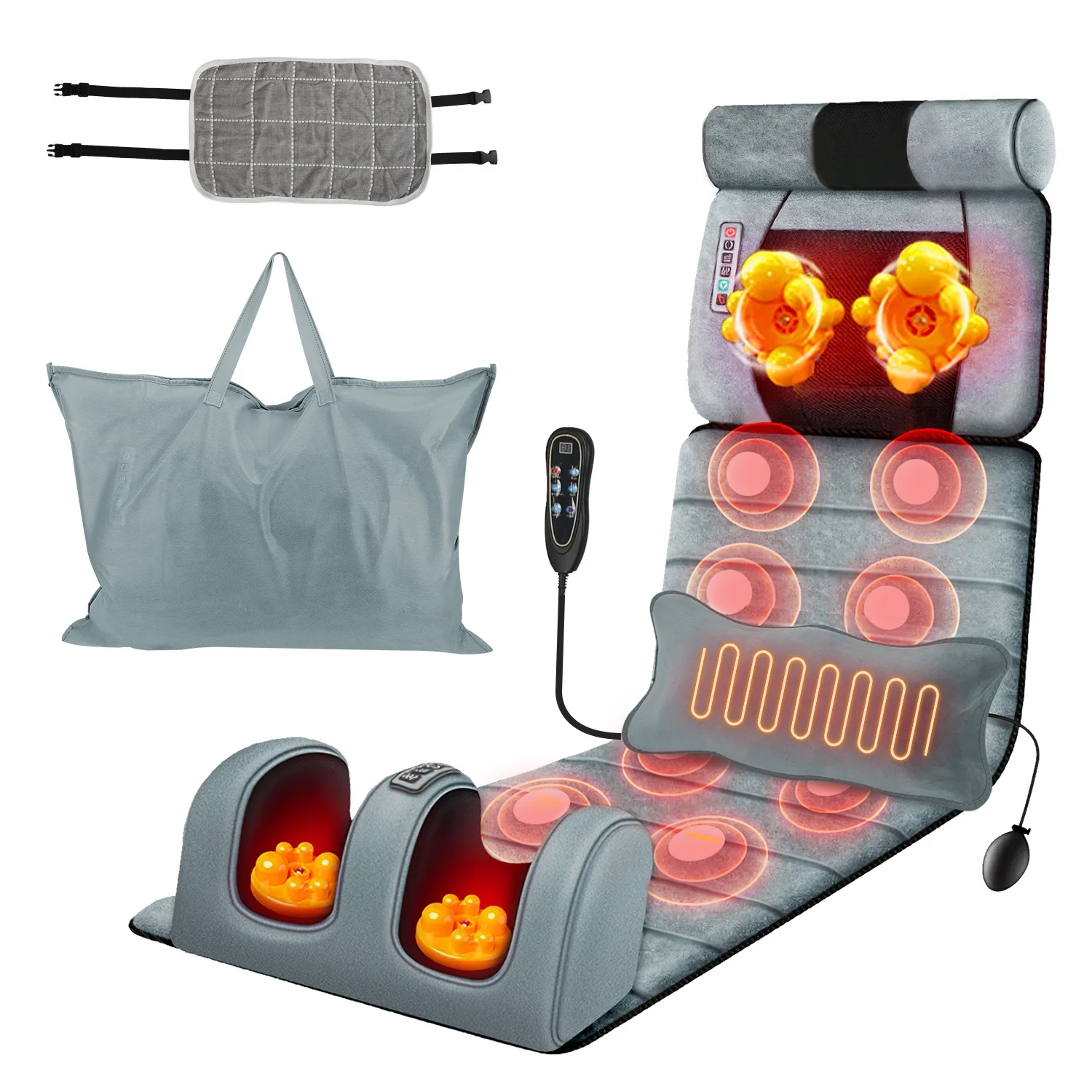 Full Body Electric Massage Mat with Heat – Vibration Massage Pad for Back, Neck, Foot & Lumbar Support – Foldable Cushion Mattre
Full Body Electric Massage Mat with Heat – Vibration Massage Pad for Back, Neck, Foot & Lumbar Support – Foldable Cushion Mattre