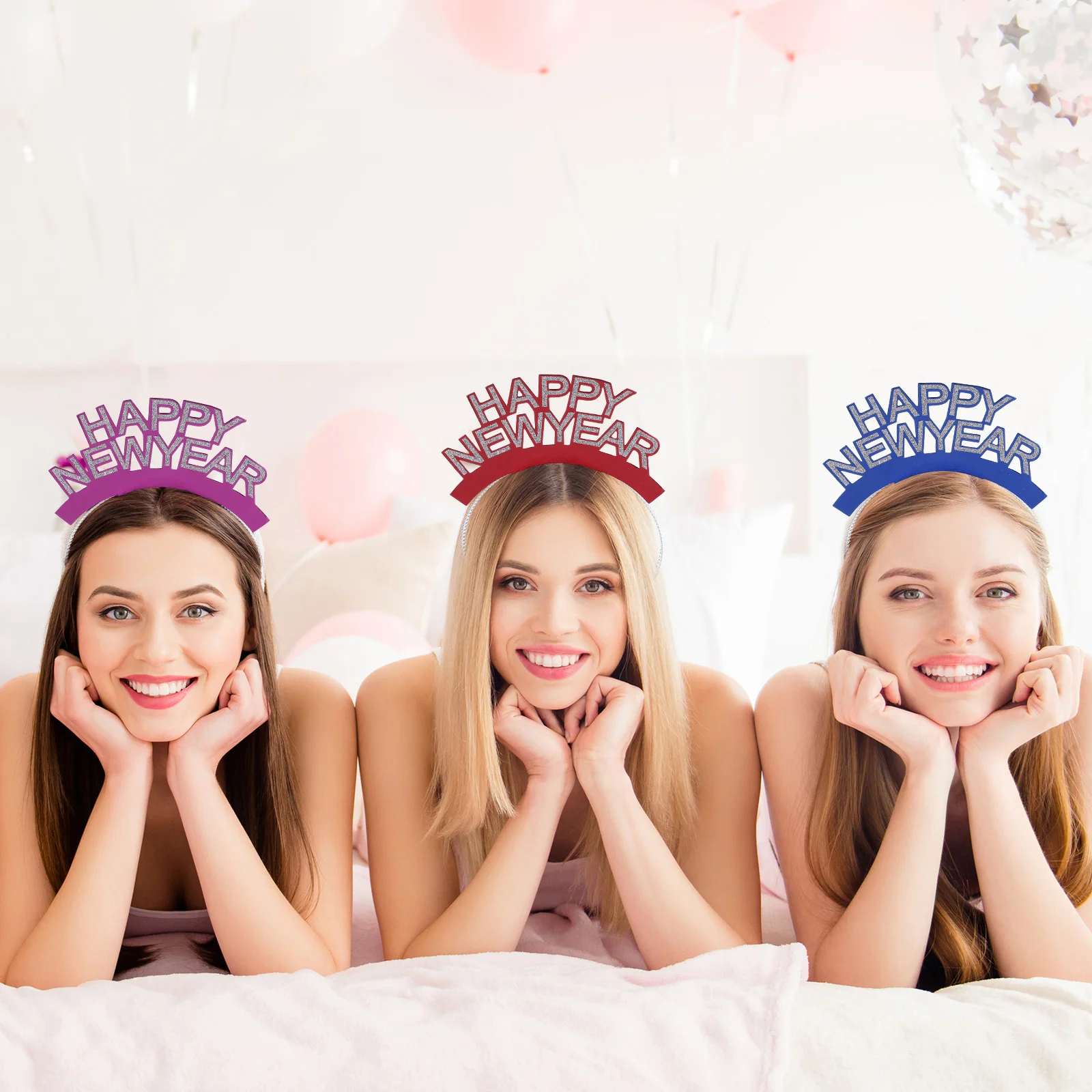 6 Pcs Glitter Happy New Year Headb s Creative Design Hair Hoops New Year Eve Headdress Carnival Cosplay Accessories Safe
6 Pcs Glitter Happy New Year Headb s Creative Design Hair Hoops New Year Eve Headdress Carnival Cosplay Accessories Safe