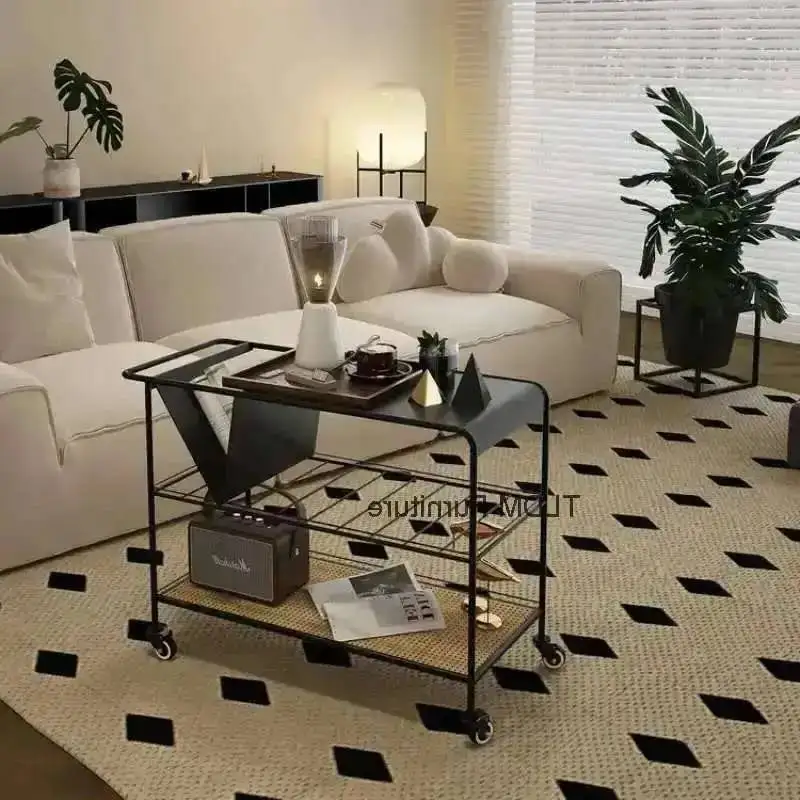 Минималистская маленькая тележка, чайный столик, роскошная прикроватная тумбочка из ротанга, центральная подвижная каменная плита для гостиной, современная дизайнерская мебель 커피테이블
Минималистская маленькая тележка, чайный столик, роскошная прикроватная тумбочка из ротанга, центральная подвижная каменная плита для гостиной, современная дизайнерская мебель 커피테이블