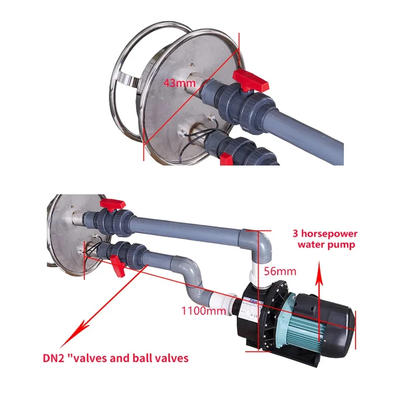 (Sea shipping) Water Spray Jet Swimming Pool Reverser Counter Current Trainer for Swimming Pool Training Equipment
(Sea shipping) Water Spray Jet Swimming Pool Reverser Counter Current Trainer for Swimming Pool Training Equipment