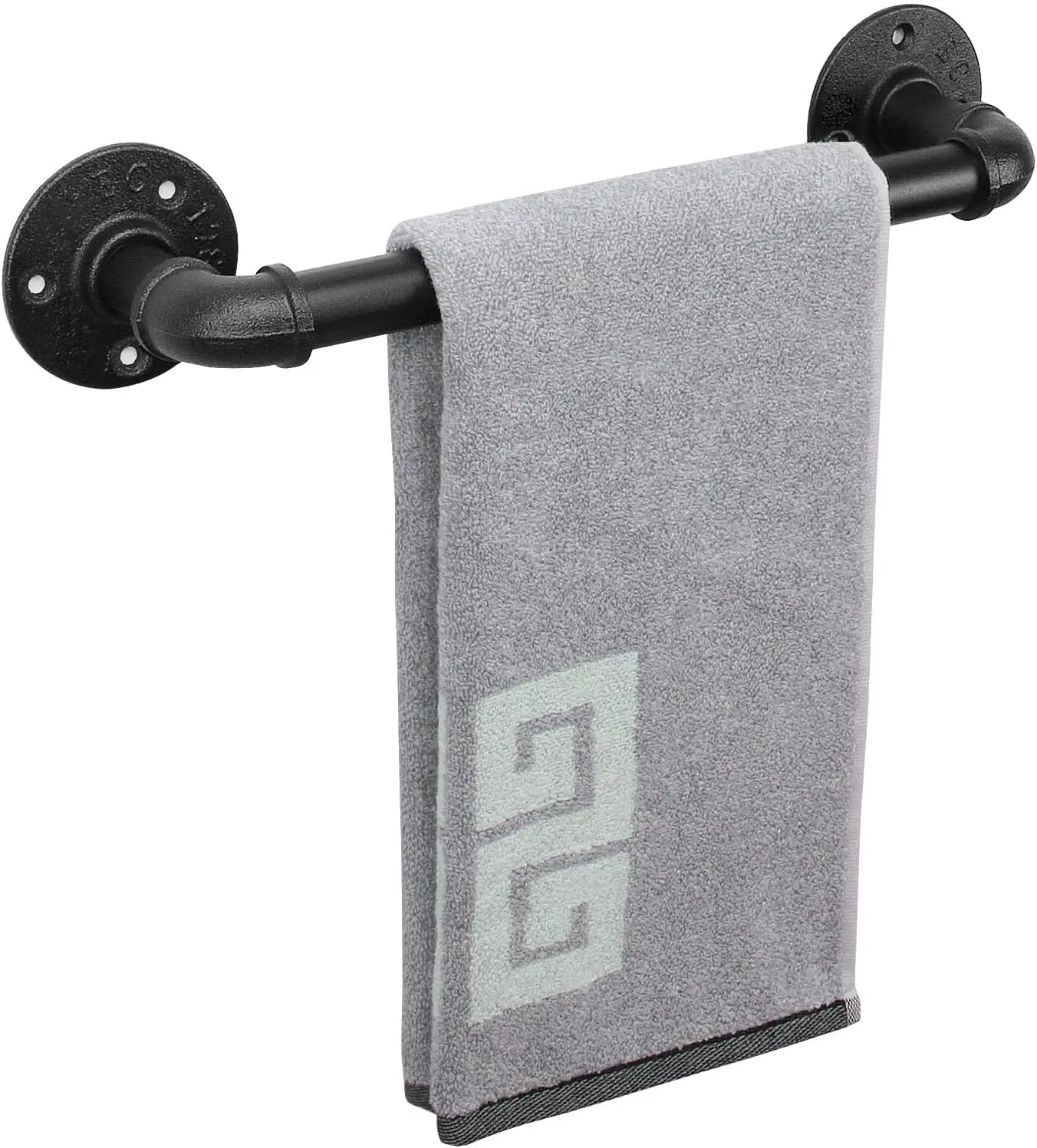 Heavy Duty Iron Towel Bar, Rustic Bathroom Hardware, Wall Mounted Towel Rack, 12 Inch Black
Heavy Duty Iron Towel Bar, Rustic Bathroom Hardware, Wall Mounted Towel Rack, 12 Inch Black
