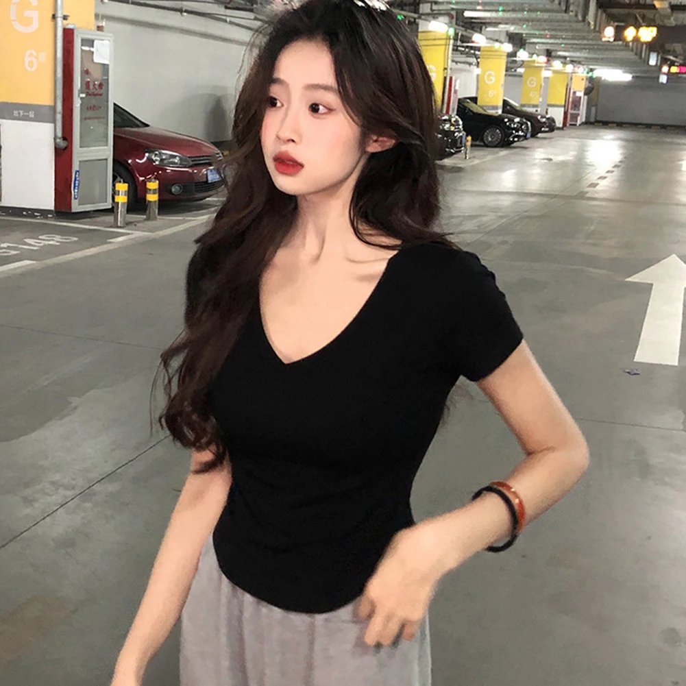 Slim Tshirt Blouse Spring Fashion Summer Outfits Suitable For All Seasons Brand New Casual Style Holiday Apparel
Slim Tshirt Blouse Spring Fashion Summer Outfits Suitable For All Seasons Brand New Casual Style Holiday Apparel