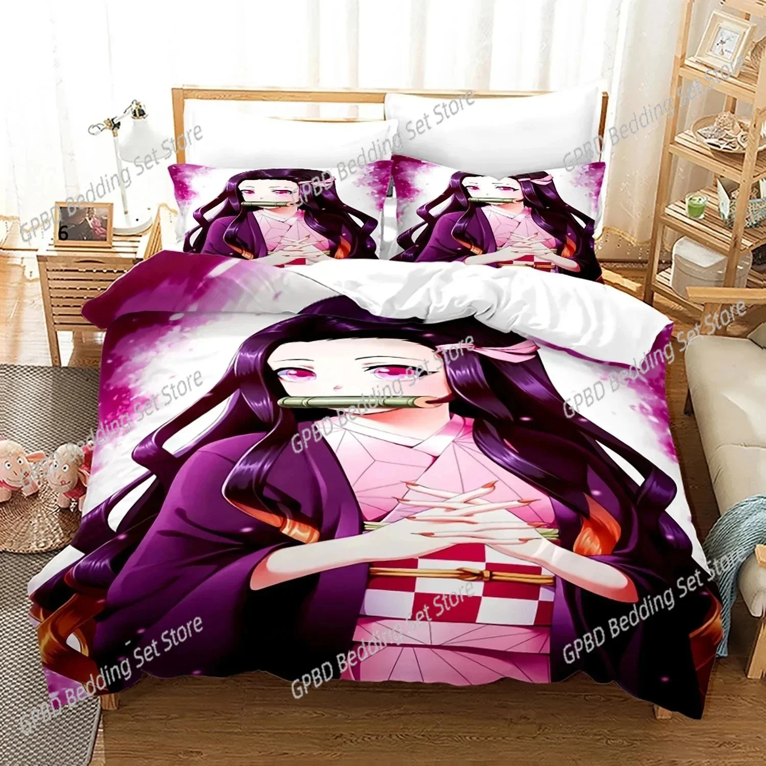 Anime Demon Slayer Nezuko 3D Duvet Cover Bedding Set Comforter Linen Pillowcases Home Decor Single Double Twin King Queen
Anime Demon Slayer Nezuko 3D Duvet Cover Bedding Set Comforter Linen Pillowcases Home Decor Single Double Twin King Queen