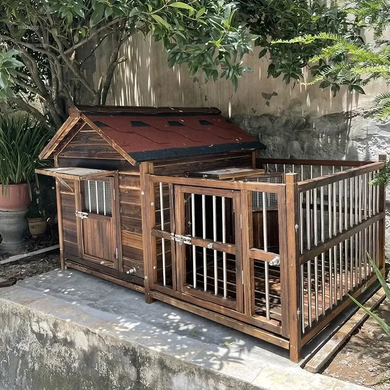 Solid Wood DogHouses Indoor Outdoor Waterproof Kennel Four Seasons Universal DogCage Large DogHouse Winter Warm House for Dog
Solid Wood DogHouses Indoor Outdoor Waterproof Kennel Four Seasons Universal DogCage Large DogHouse Winter Warm House for Dog