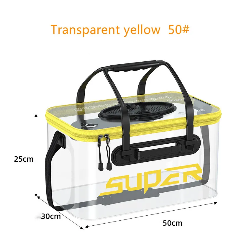 EVA fishing bucket fish box folding bucket fish protection bucket thickened fish bucket transparent live fish bag
EVA fishing bucket fish box folding bucket fish protection bucket thickened fish bucket transparent live fish bag