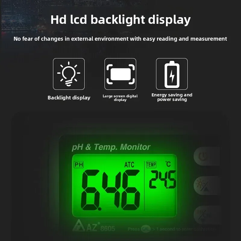 Factory Test Online Wall-mounted Water Quality Detector PH Pen PH Tester Ph Thermometer Fish Tank AZ8605 Gauge
Factory Test Online Wall-mounted Water Quality Detector PH Pen PH Tester Ph Thermometer Fish Tank AZ8605 Gauge
