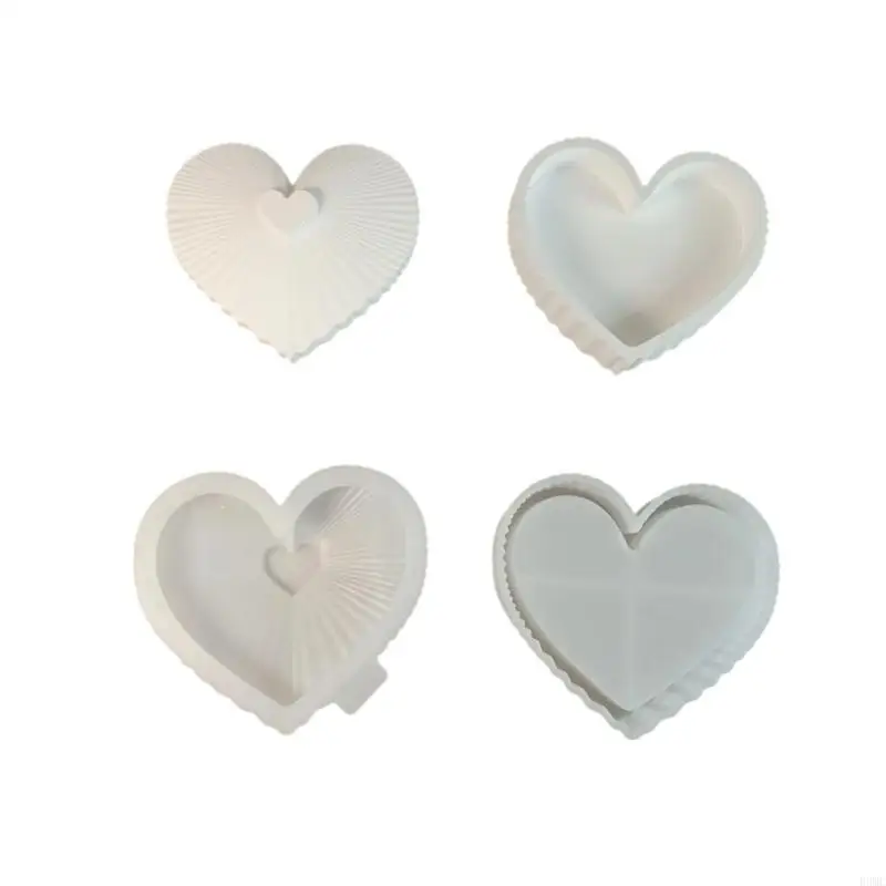 R3MC 2 Pieces Striped Heart Silicone Mould Set Flexible Crafting Templates for Organizers Jewelry Displays Home Craft
R3MC 2 Pieces Striped Heart Silicone Mould Set Flexible Crafting Templates for Organizers Jewelry Displays Home Craft