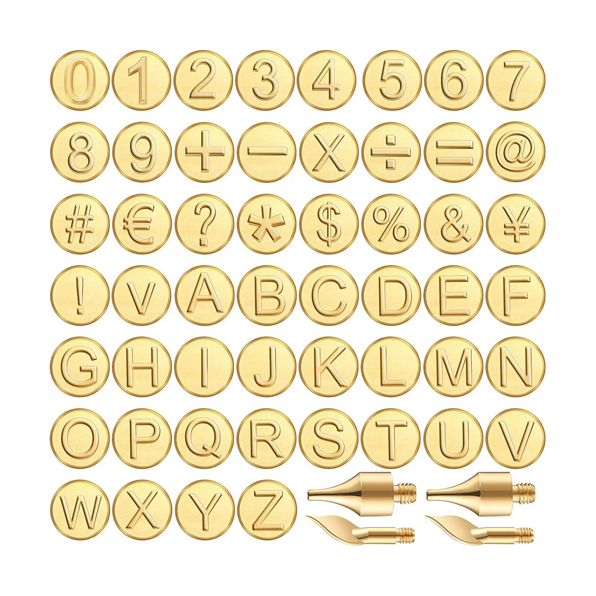 56 Pieces Wood Burning Tip Letter Wood Burning Tip Set Including Alphabet Number for Wood Craft DIY Embossing Carving
56 Pieces Wood Burning Tip Letter Wood Burning Tip Set Including Alphabet Number for Wood Craft DIY Embossing Carving