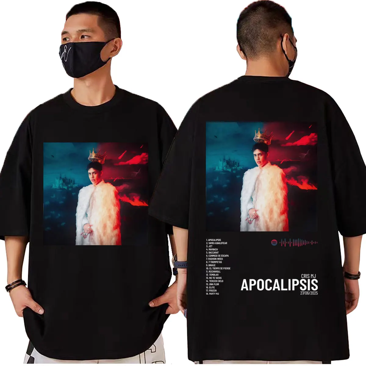 Singer Cris Mj 2025 New Album Graphic T Shirts Harajuku Pop Music Short Sleeve T-shirt Men's Women Fashion Y2k Oversized T-shirt
Singer Cris Mj 2025 New Album Graphic T Shirts Harajuku Pop Music Short Sleeve T-shirt Men's Women Fashion Y2k Oversized T-shirt