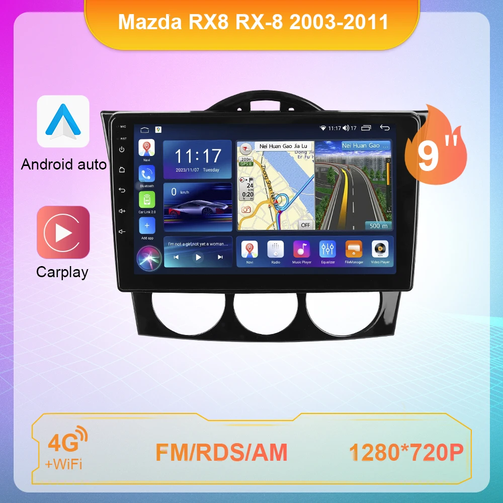 Автомобильный радиоплеер Android для Mazda RX8 RX-8 2003-2011 Android Auto Carplay, автомобильная стереосистема, мультимедийный аудиоплеер, головное устройство Wi-Fi DSP
Автомобильный радиоплеер Android для Mazda RX8 RX-8 2003-2011 Android Auto Carplay, автомобильная стереосистема, мультимедийный аудиоплеер, головное устройство Wi-Fi DSP