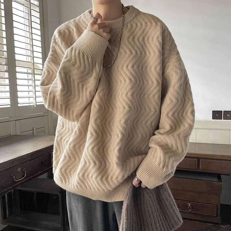 Korean solid color sweater for men, autumn and winter lazy style sweater, loose casual trendy design round neck sweater y2k tops
Korean solid color sweater for men, autumn and winter lazy style sweater, loose casual trendy design round neck sweater y2k tops