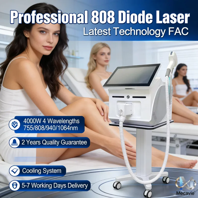 Professional 4000W Ice Cooling Diode Laser Hair Removal 4 Waves 755 940 1064 808nm Painless Permanent Device LCD Screen
Professional 4000W Ice Cooling Diode Laser Hair Removal 4 Waves 755 940 1064 808nm Painless Permanent Device LCD Screen