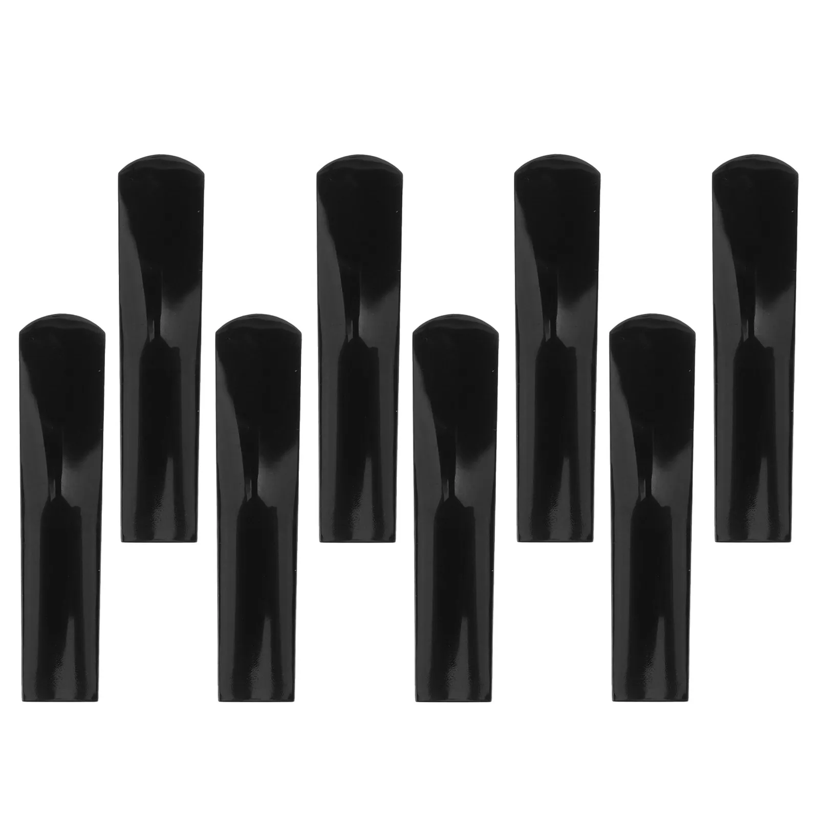 8Pcs Alto Saxophone Reeds Resin Black Strength 2.5 Musical Instruments Practice Reeds for Beginners Student Replacement