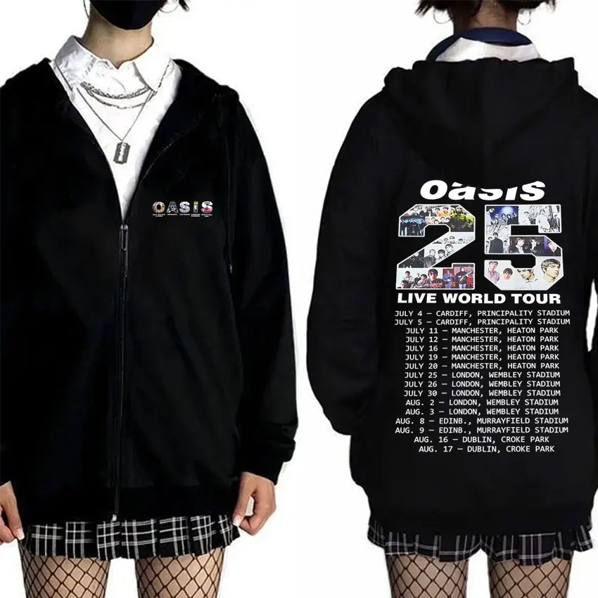Rock Band O-Oasis Live 25 World Tour Zipper Hoodie Men Women Vintage Oversized Zip Up Jacket Man Fleece Cotton Zip Up Sweatshirt
Rock Band O-Oasis Live 25 World Tour Zipper Hoodie Men Women Vintage Oversized Zip Up Jacket Man Fleece Cotton Zip Up Sweatshirt