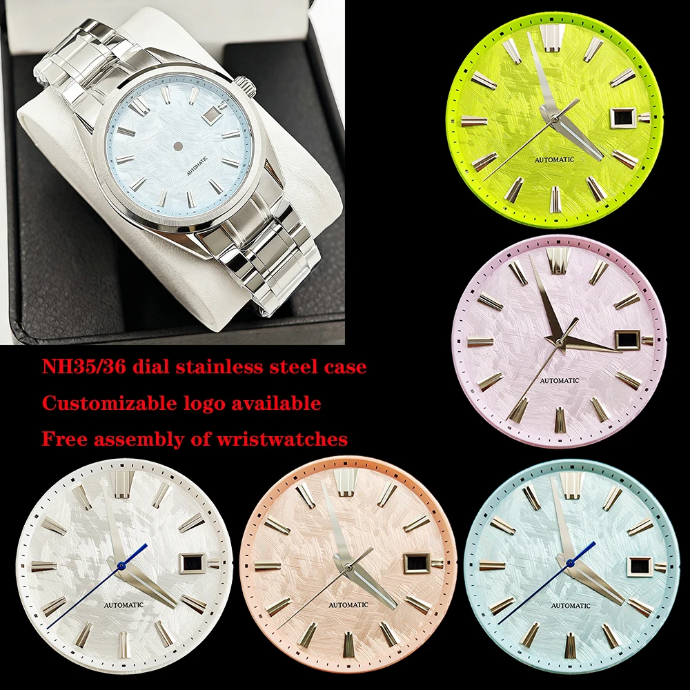 NH35 Mechanical Watch 39.5mm Case Suitable for NH35/NH36 Movement 33.5mm Dial Installation Accessories, Customizable Logo
NH35 Mechanical Watch 39.5mm Case Suitable for NH35/NH36 Movement 33.5mm Dial Installation Accessories, Customizable Logo