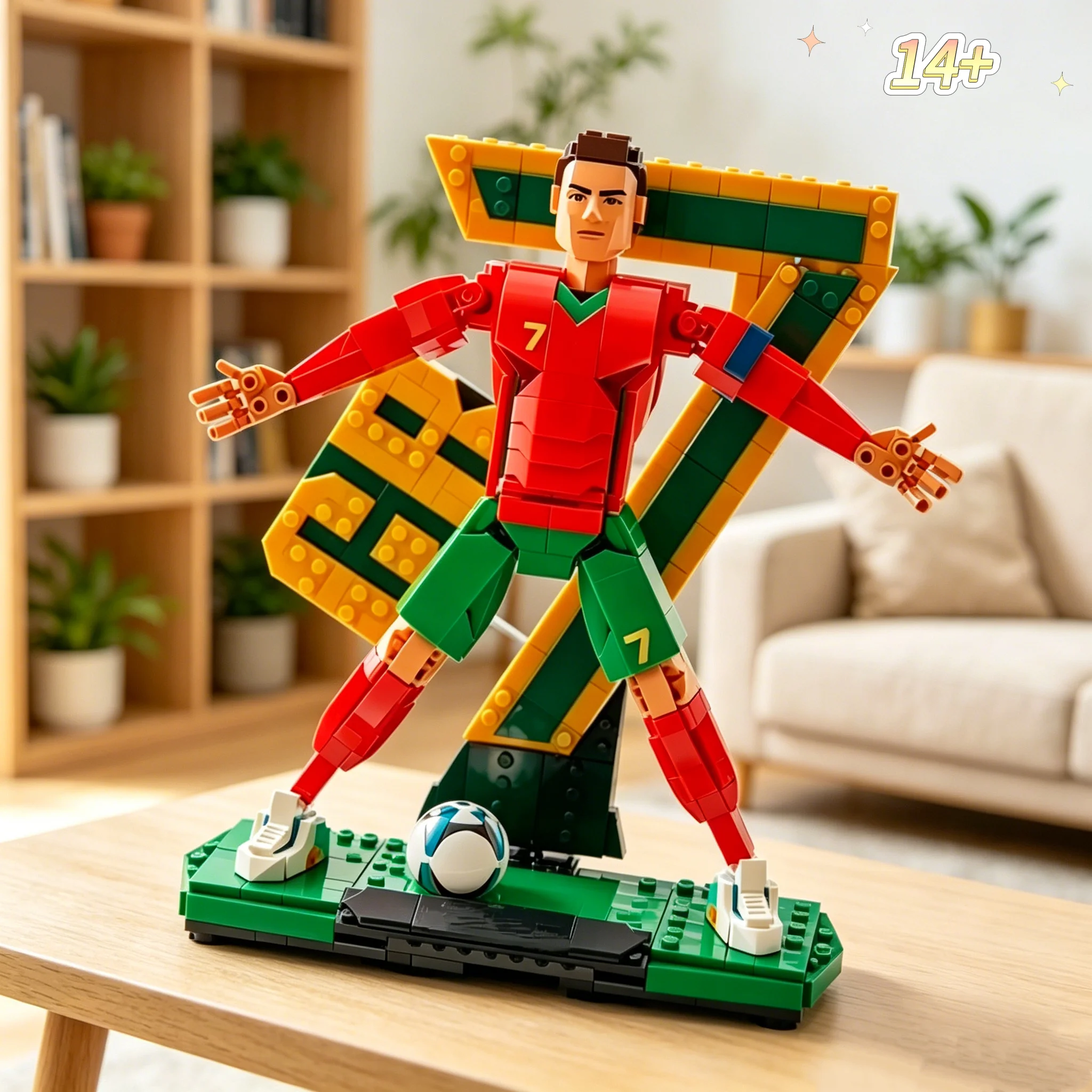 Sports Model Set 854pcs Football Superstar CR7 Aveiro Football Legend Building Block 3D Puzzle Model Party Birthday Gifts
Sports Model Set 854pcs Football Superstar CR7 Aveiro Football Legend Building Block 3D Puzzle Model Party Birthday Gifts