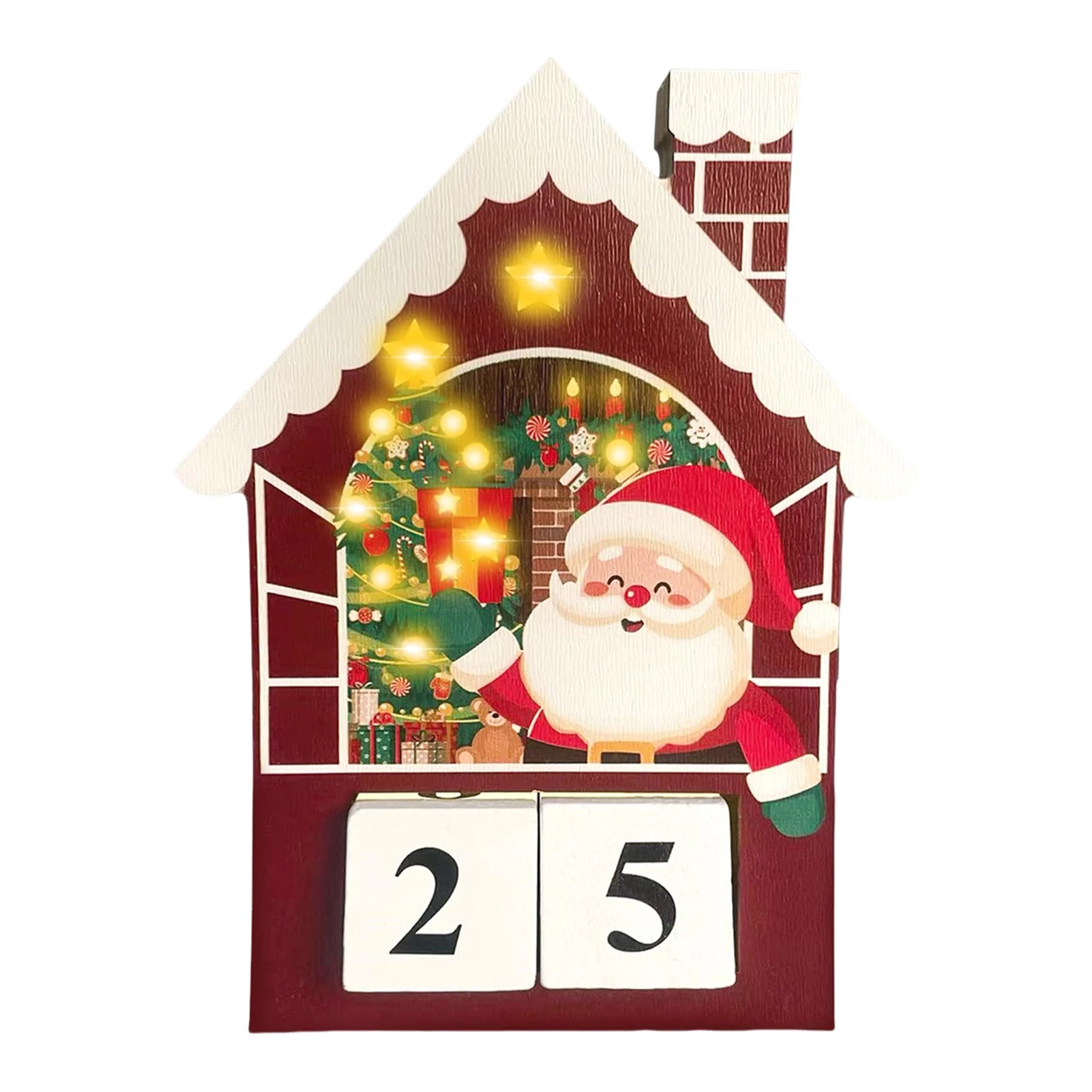 Деревянный календарь с новогодними огнями, экологичный, многоразовый, 2024, подарки на Рождество
Деревянный календарь с новогодними огнями, экологичный, многоразовый, 2024, подарки на Рождество
