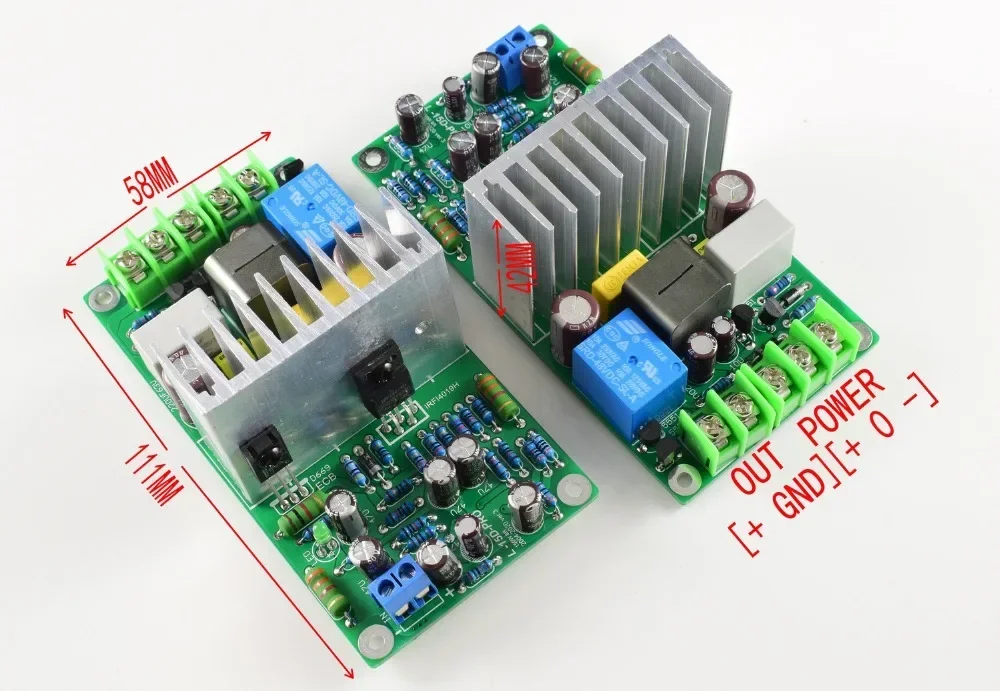 2 PCS L15D-PRO Class D IRS2092 IRFI4019 Stero Power amplifier 300W DIY Kit/Finished board
2 PCS L15D-PRO Class D IRS2092 IRFI4019 Stero Power amplifier 300W DIY Kit/Finished board