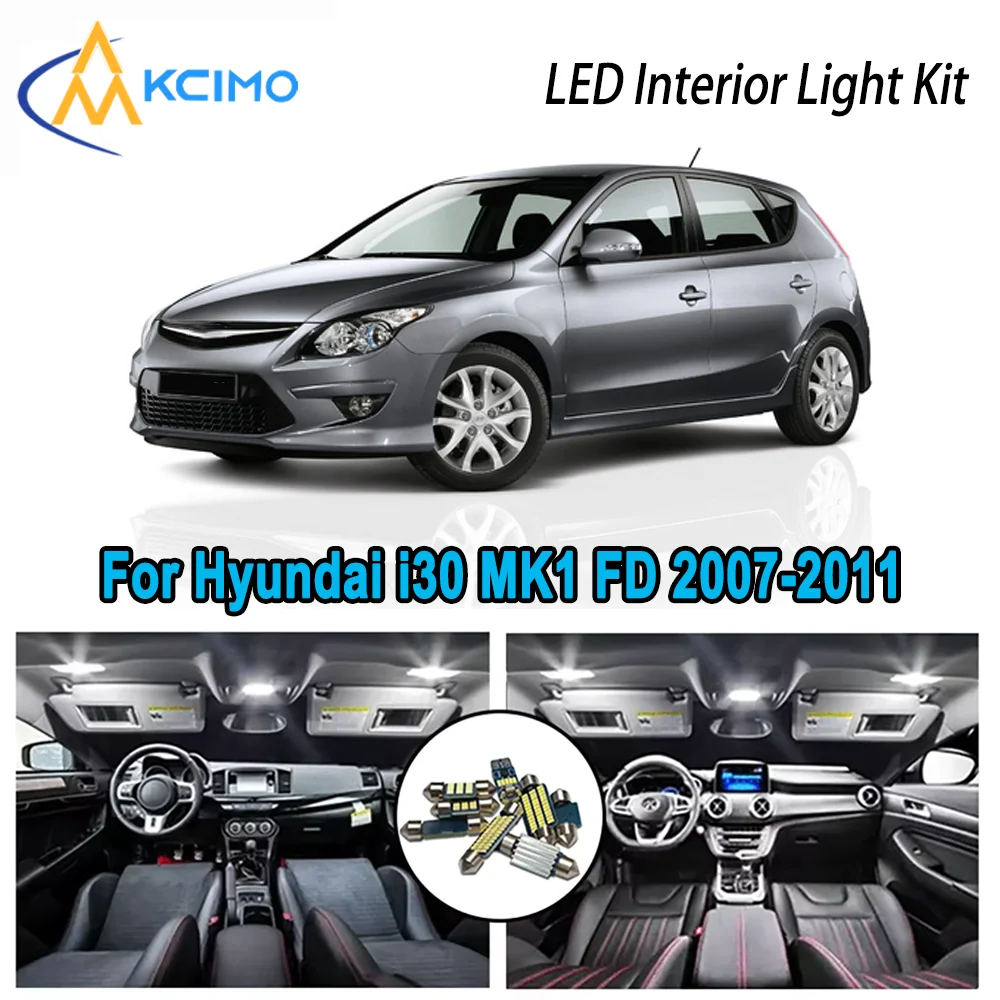 Premium Bright LED Interior Light Kit for Hyundai i30 MK1 FD 2007-2011 2008 2009 Dome Map Trunk Car Lamps with Canbus No Error
Premium Bright LED Interior Light Kit for Hyundai i30 MK1 FD 2007-2011 2008 2009 Dome Map Trunk Car Lamps with Canbus No Error