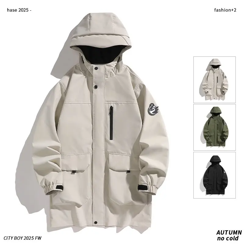 Men's Spring and Autumn New Long Trench Coat Waterproof Sports Hooded Jacket Men's Casual Loose Large Size High-Grade Coat M-5XL
Men's Spring and Autumn New Long Trench Coat Waterproof Sports Hooded Jacket Men's Casual Loose Large Size High-Grade Coat M-5XL