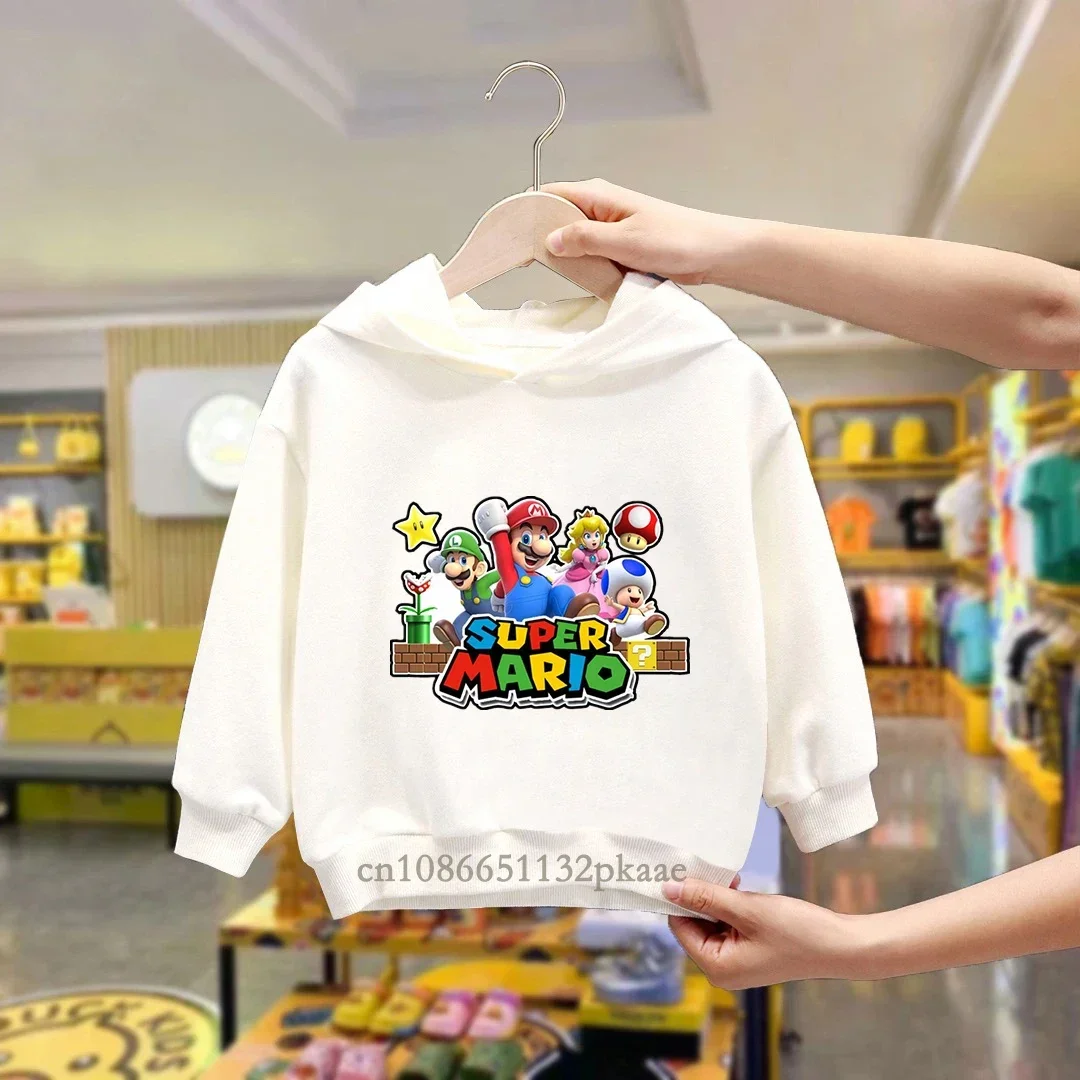 Толстовка детская в стиле Super Mario, Модный пуловер в стиле Марио для мальчиков и девочек, повседневный свитшот, Осень-зима
Толстовка детская в стиле Super Mario, Модный пуловер в стиле Марио для мальчиков и девочек, повседневный свитшот, Осень-зима