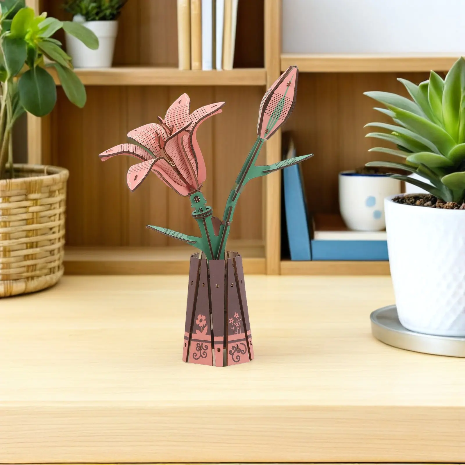 Натуральный деревянный пазл-головоломка с цветочным дизайном ручной работы для креативных подарков и домашнего декора. Уникальный деревянный пазл.
Натуральный деревянный пазл-головоломка с цветочным дизайном ручной работы для креативных подарков и домашнего декора. Уникальный деревянный пазл.