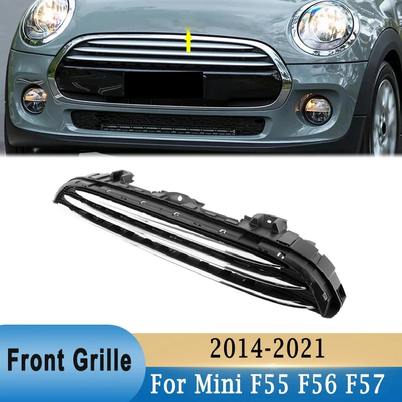 Front Grille Upper Middle Radiator Grille Chrome 51137335529 for Mini Cooper F55 F56 F57 Hatchback Convertible 2014-2021
Front Grille Upper Middle Radiator Grille Chrome 51137335529 for Mini Cooper F55 F56 F57 Hatchback Convertible 2014-2021
