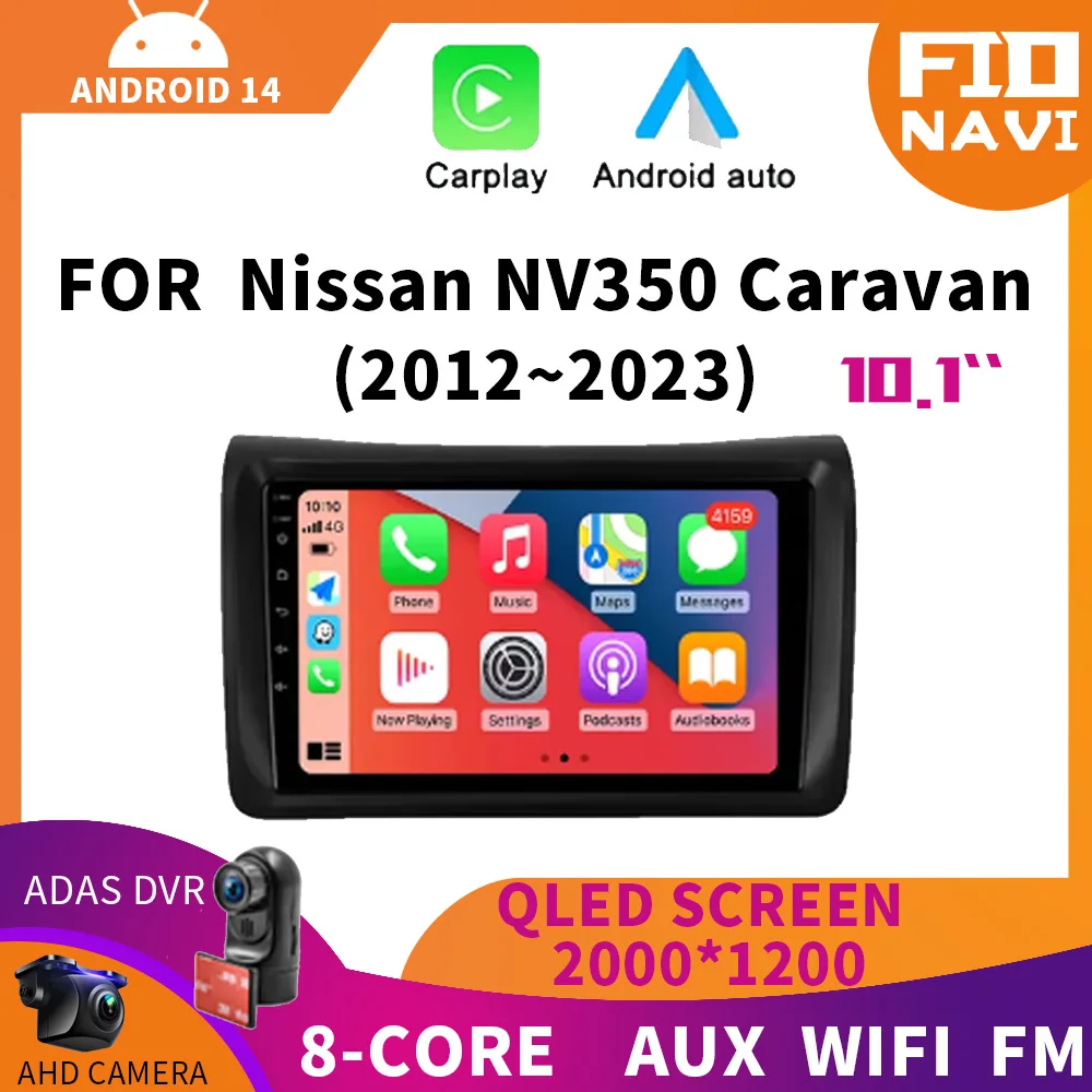Android 14 For Nissan NV350 Caravan 2012 - 2023 Car Radio Multimedia Video Player Navigation GPS Android No 2din 2 din dvd
Android 14 For Nissan NV350 Caravan 2012 - 2023 Car Radio Multimedia Video Player Navigation GPS Android No 2din 2 din dvd