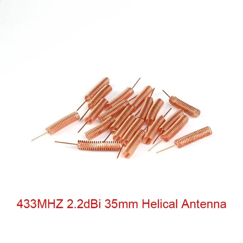 10PCS 433MHZ 2.2dBi 35mm Helical Antenna for Arduino Remote Control Controller Diy 433 mhz
10PCS 433MHZ 2.2dBi 35mm Helical Antenna for Arduino Remote Control Controller Diy 433 mhz