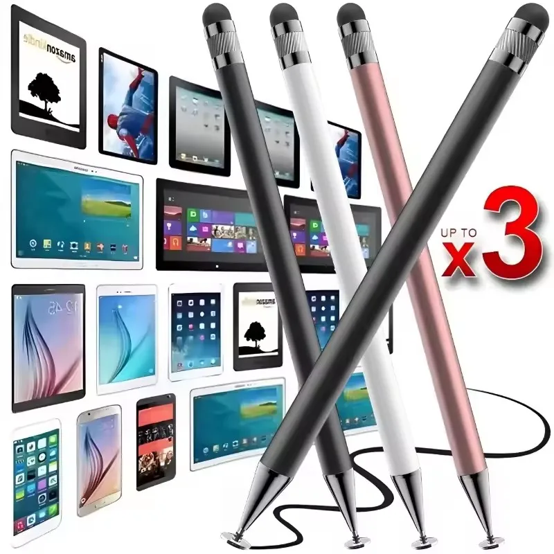 1-4PCS Smart Tablet Phone Universal 2 in 1 Capacitive Stylus Pen Drawing Pens for iPhone/Android All Capacitive Touch Screens
1-4PCS Smart Tablet Phone Universal 2 in 1 Capacitive Stylus Pen Drawing Pens for iPhone/Android All Capacitive Touch Screens