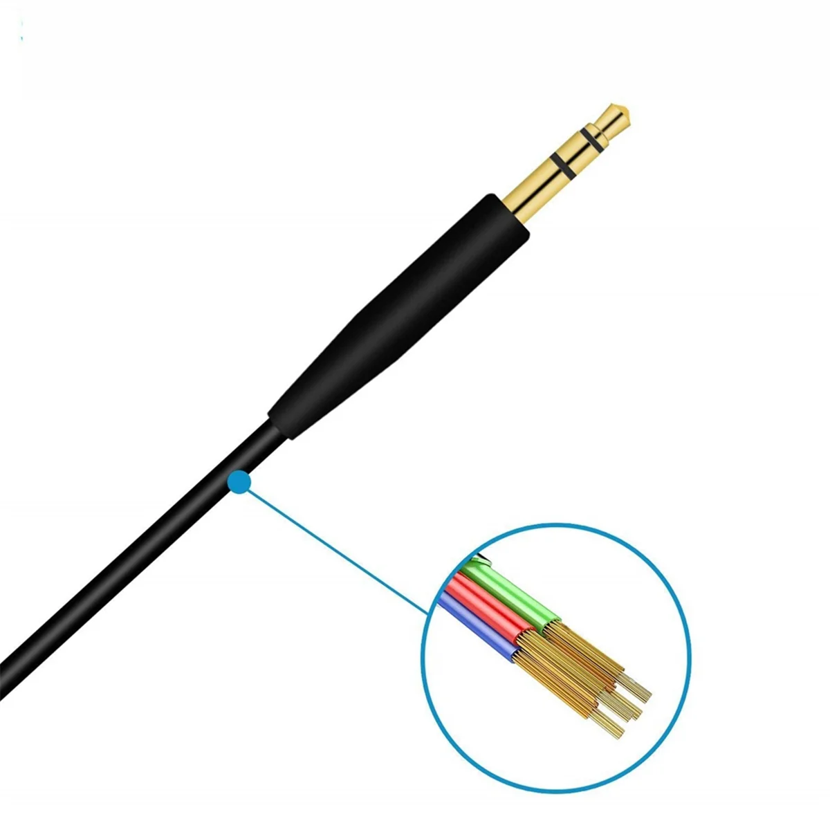 The New For Bose QC35 Headphone Cable QC25 QC35 II QC45 Soundtrue Audio Cable 3.5 to 2.5 Portable Pair Recording Cable,Black
The New For Bose QC35 Headphone Cable QC25 QC35 II QC45 Soundtrue Audio Cable 3.5 to 2.5 Portable Pair Recording Cable,Black