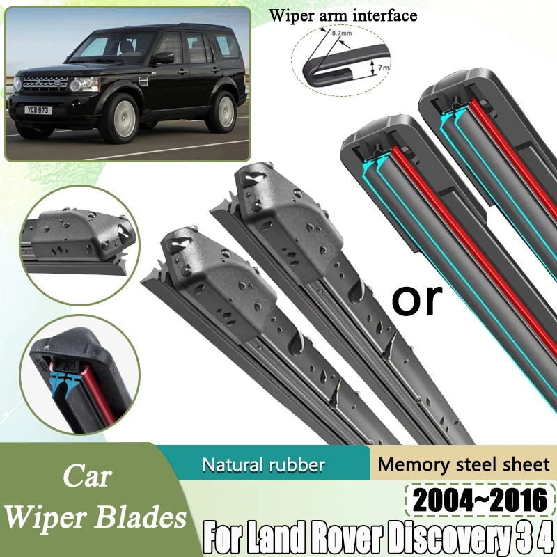 For Land Rover Discovery LR3 LR4 3 4 2004~2016 Double Rubber Car Wiper Blades Window Windshield Windscraeen Brushe Accessories
For Land Rover Discovery LR3 LR4 3 4 2004~2016 Double Rubber Car Wiper Blades Window Windshield Windscraeen Brushe Accessories