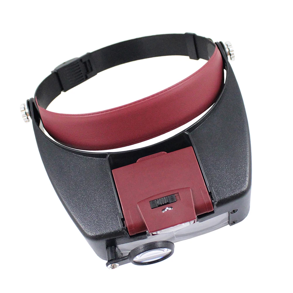 2 LED Light Magnifier Glasses Removable Bright LEDs Headband Size Adjustable Fits Different Heads Durable Use Home Office Hobby
2 LED Light Magnifier Glasses Removable Bright LEDs Headband Size Adjustable Fits Different Heads Durable Use Home Office Hobby