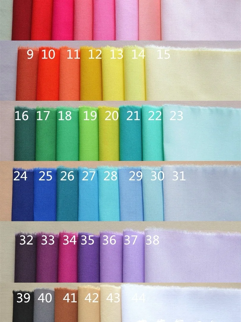 Pure Cotton Fabric Set 44 Colors Educational Aesthetic Teaching Material Plain Color Cloth Substitute for Color Diagnosis
Pure Cotton Fabric Set 44 Colors Educational Aesthetic Teaching Material Plain Color Cloth Substitute for Color Diagnosis