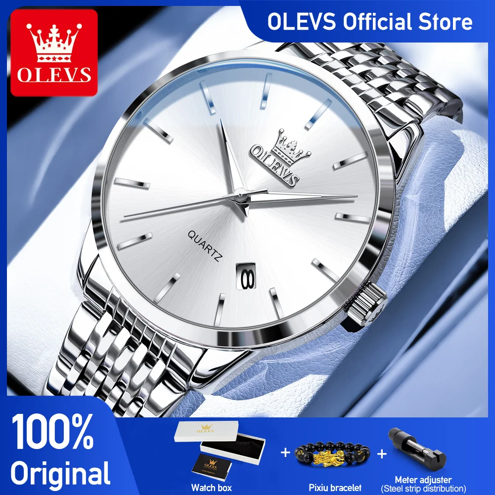 OLEVS 2907 Men Watch Original Quartz Movement Night-light Function Waterproof Butterfly Double Snap Stylish Watch For Men
OLEVS 2907 Men Watch Original Quartz Movement Night-light Function Waterproof Butterfly Double Snap Stylish Watch For Men