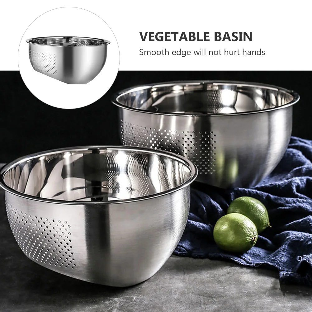 1pc Stainless Steel Drain Basket Kitchen Basin Vegetable Sink Colander Inclined Bottom Fast Draining Smooth Surface Curl Edge
1pc Stainless Steel Drain Basket Kitchen Basin Vegetable Sink Colander Inclined Bottom Fast Draining Smooth Surface Curl Edge